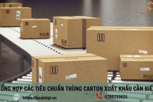 Tổng hợp các tiêu chuẩn thùng carton xuất khẩu cần biết