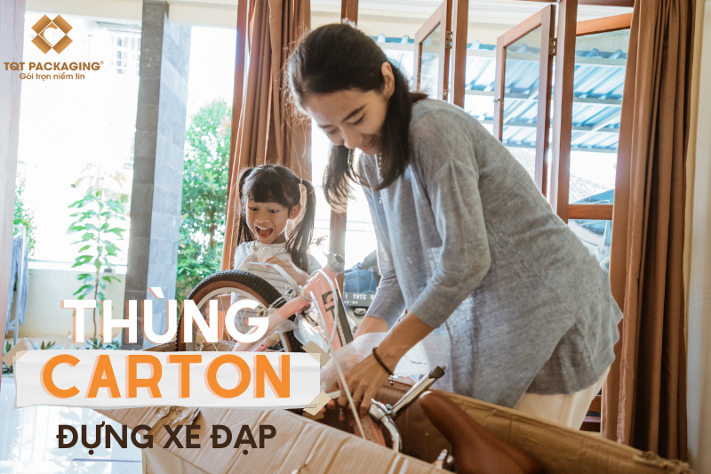 thùng carton đựng xe đạp